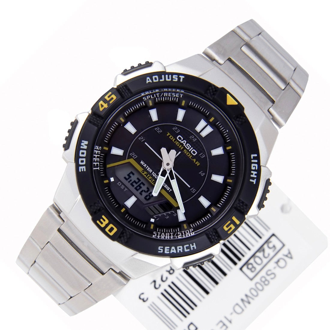 Casio Youth Tough Solar Dual Time Chain Watch AQ-S800WD-1EVDF