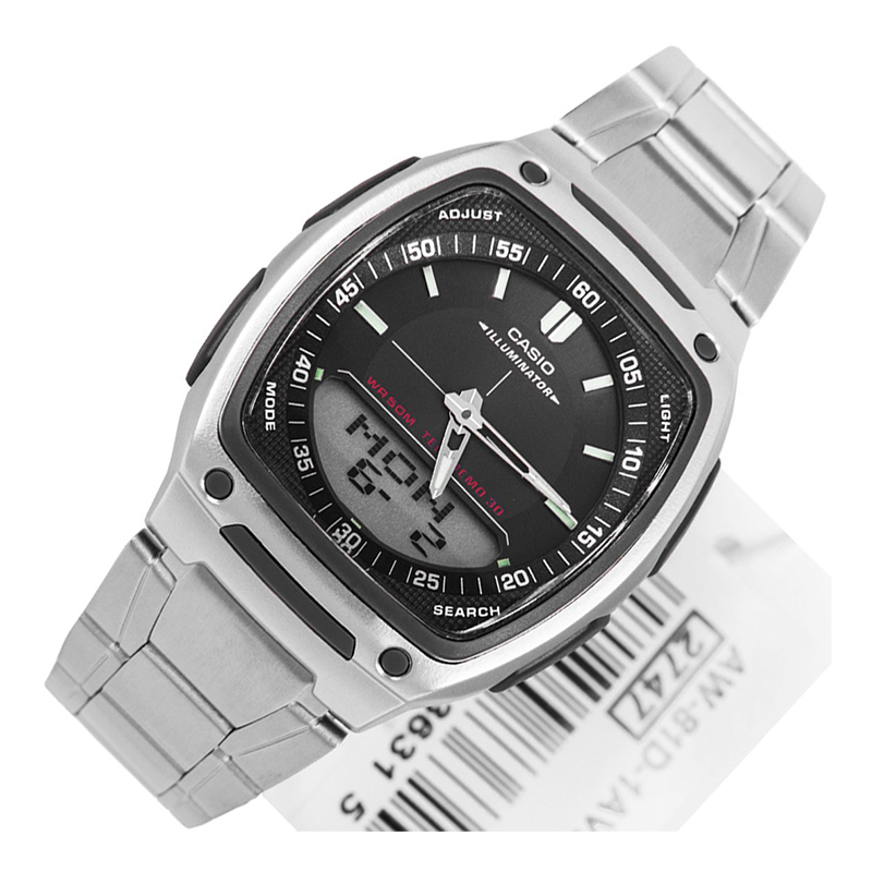 Casio Youth Dual Time Chain Watch AW-81D-1AVDF