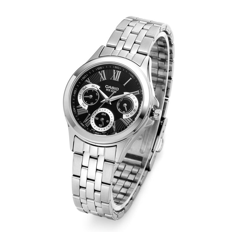 Casio Enticer Multifunction Ladies Chain Watch LTP-E308D-1AVDF