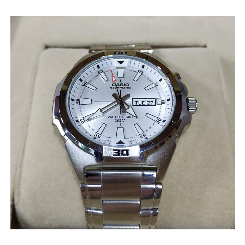 Casio Enticer Day Date Illuminator Chain Watch MTP-E203D-7AVDF