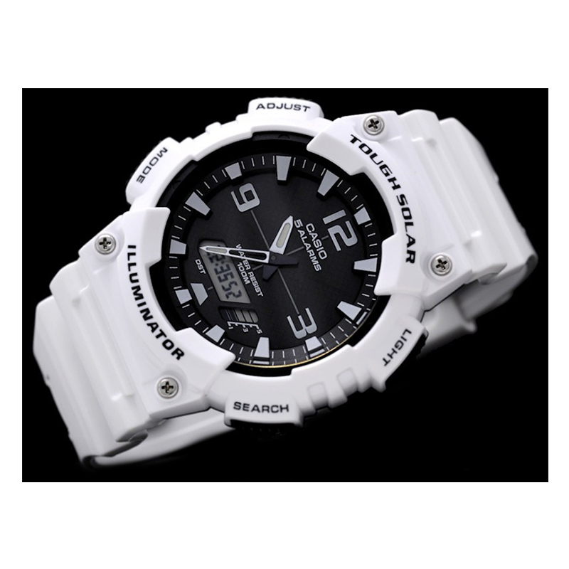 Casio Youth Tough Solar Dual Time Resin Belt Watch AQ-S810WC-7AVDF