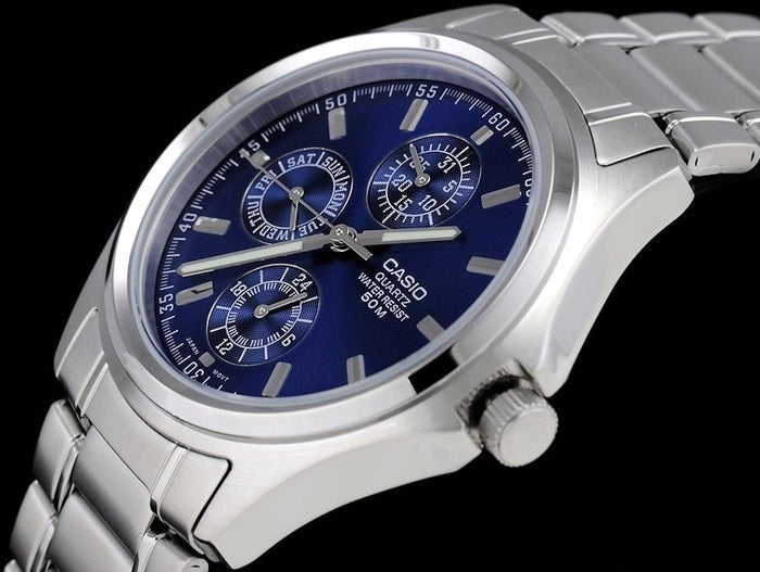 Casio Enticer Multifunction Chain Watch MTP-1246D-2AVDF