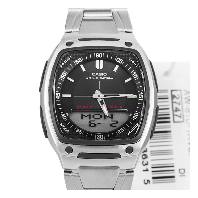 Casio Youth Dual Time Chain Watch AW-81D-1AVDF