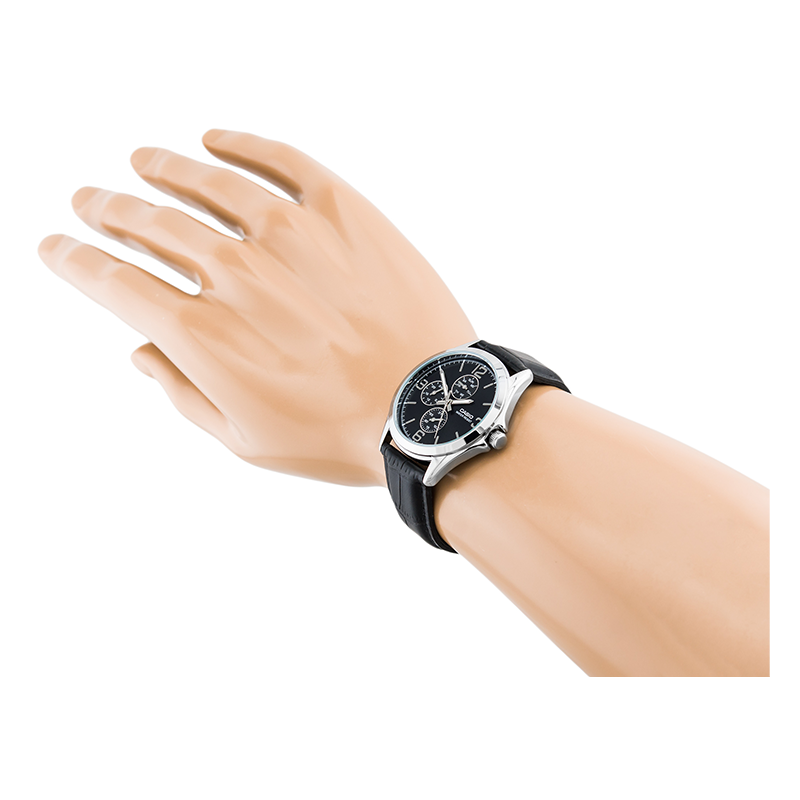 Casio Enticer Multifunction Silver Belt Watch MTP-V301L-1AUDF