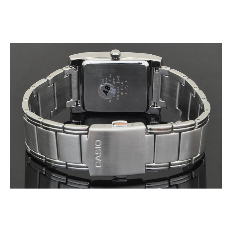 Casio Beside Date Stainless Steel Chain Watch BEM-100D-7A2VDF