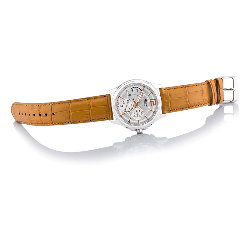 Casio Enticer Multifunction Leather Belt Watch MTP-E305L-7A2VDF