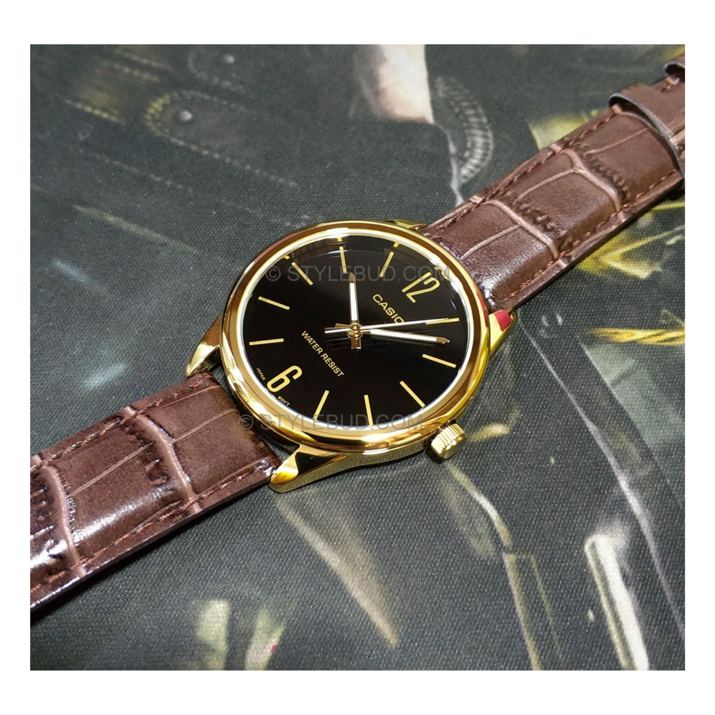 Casio Standard Belt Watch MTP-V005GL-1BUDF