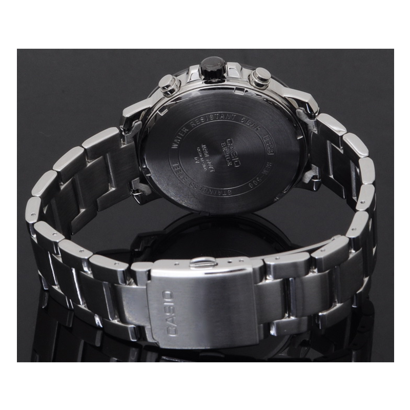 Casio Beside Chronograph Stainless Steel Chain Watch BEM-506CD-1AVDF