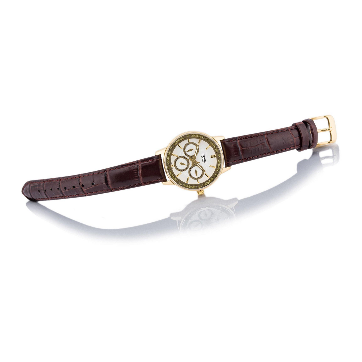 Casio Enticer Multifunction Ladies Leather Belt Watch LTP-2087GL-5AVDF