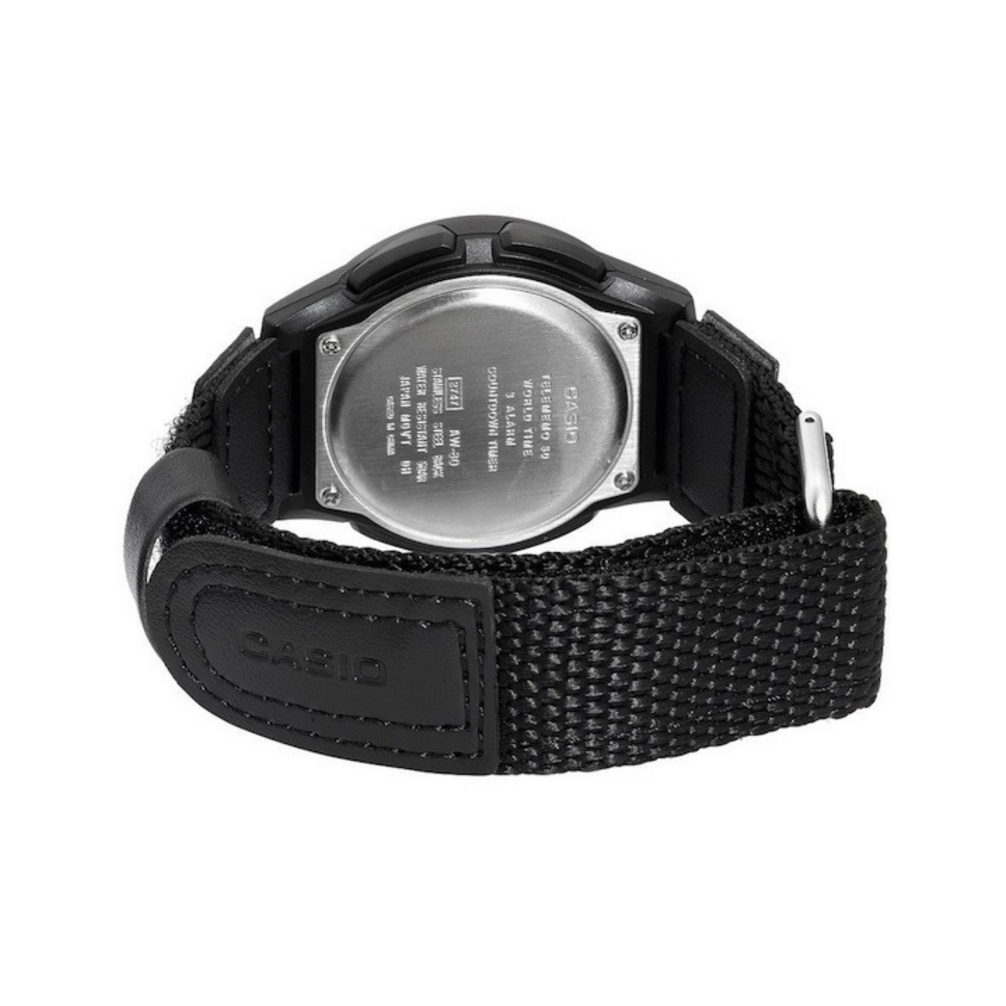 Casio Youth Dual Time Nylon Belt Watch AW-80V-1BVDF