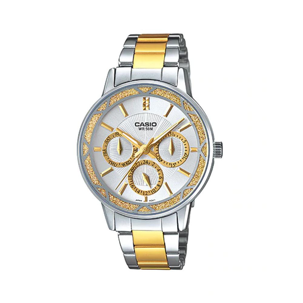 Casio Enticer Multifunction Ladies Chain Watch LTP-2087SG-7AVDF