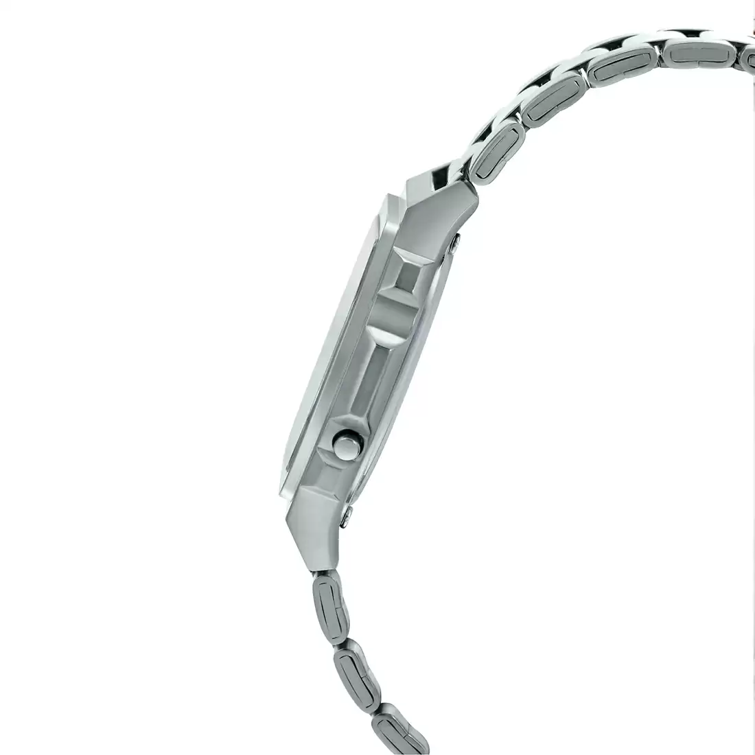 Casio Vintage Illuminator Stainless Steel Silver Chain Watch A1000D-7EF