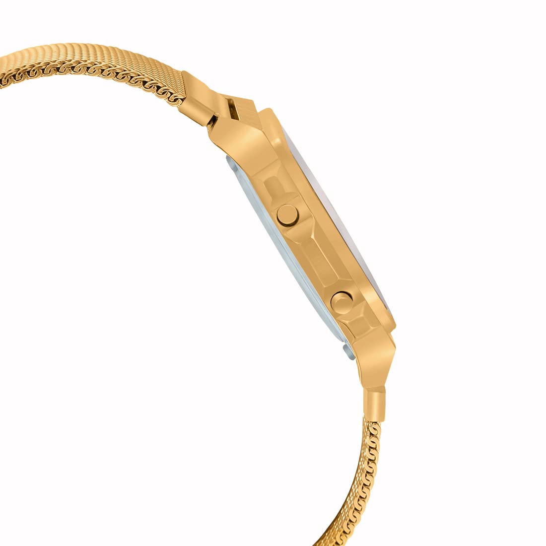 Casio Vintage Illuminator Stainless Steel Golden Mesh Chain Watch A1000MG-9EF
