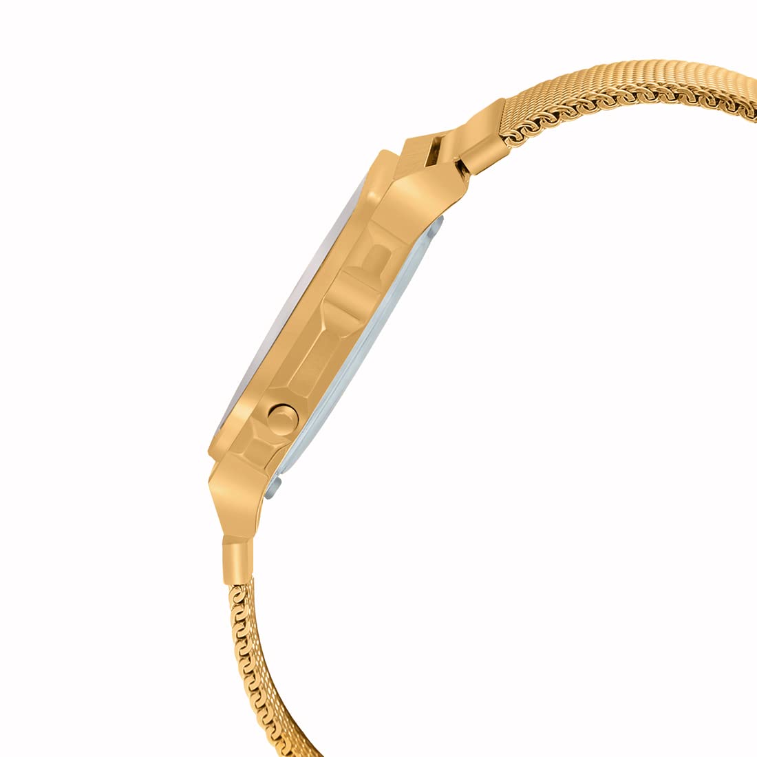 Casio Vintage Illuminator Stainless Steel Golden Mesh Chain Watch A1000MG-9EF