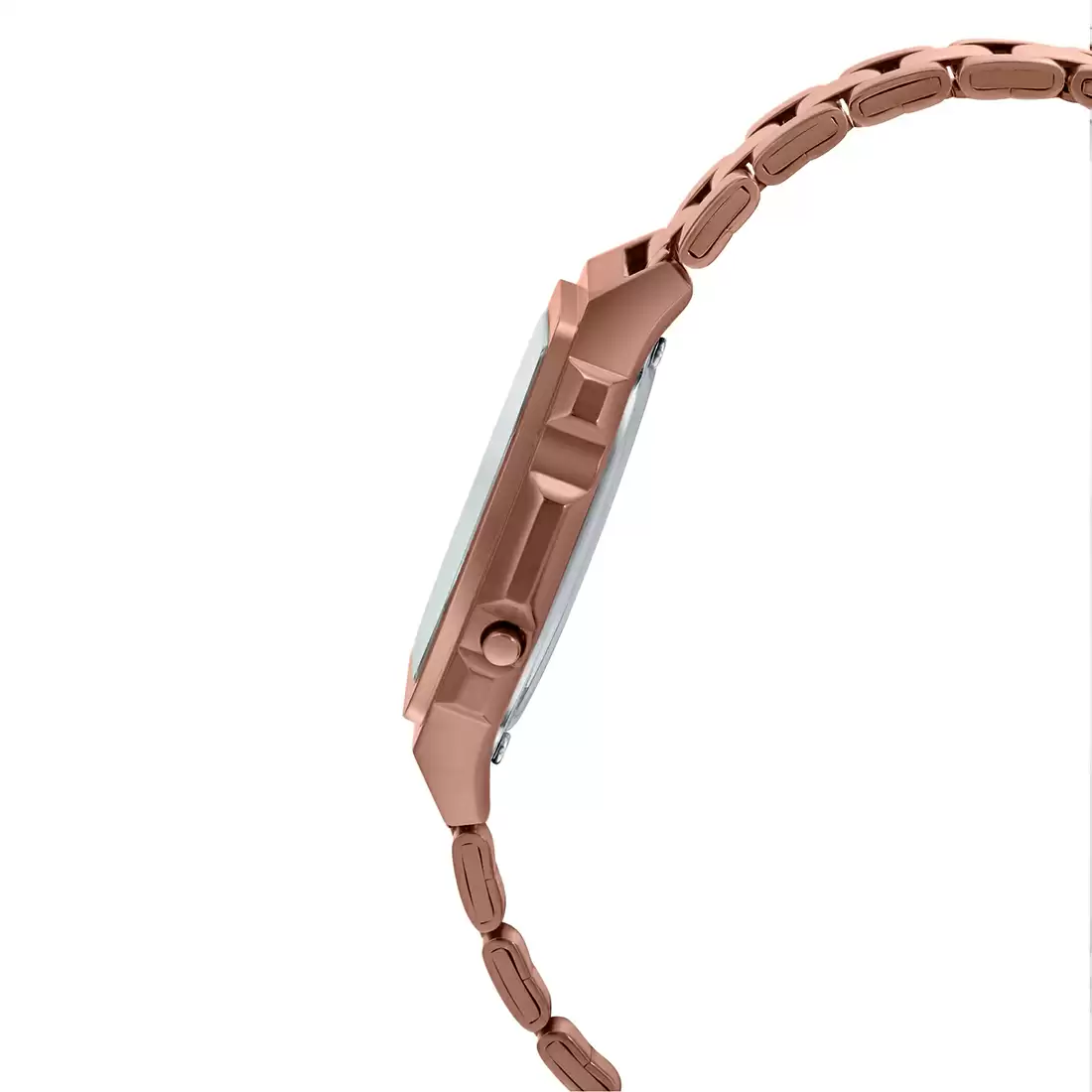 Casio Vintage Illuminator Stainless Steel Rose Gold Chain Watch A1000RG-5EF