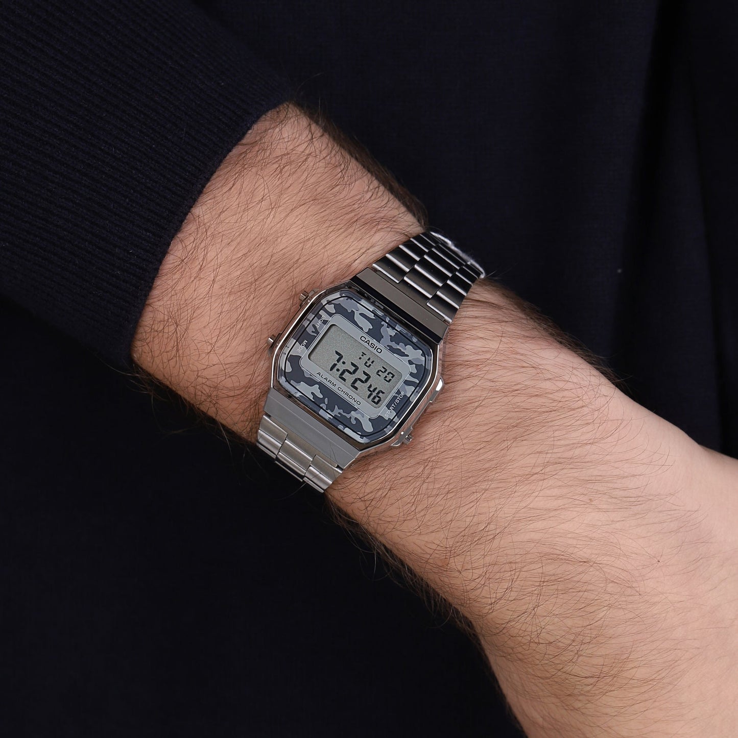 Casio Vintage Illuminator Digital Chain Watch A168WEC-1DF
