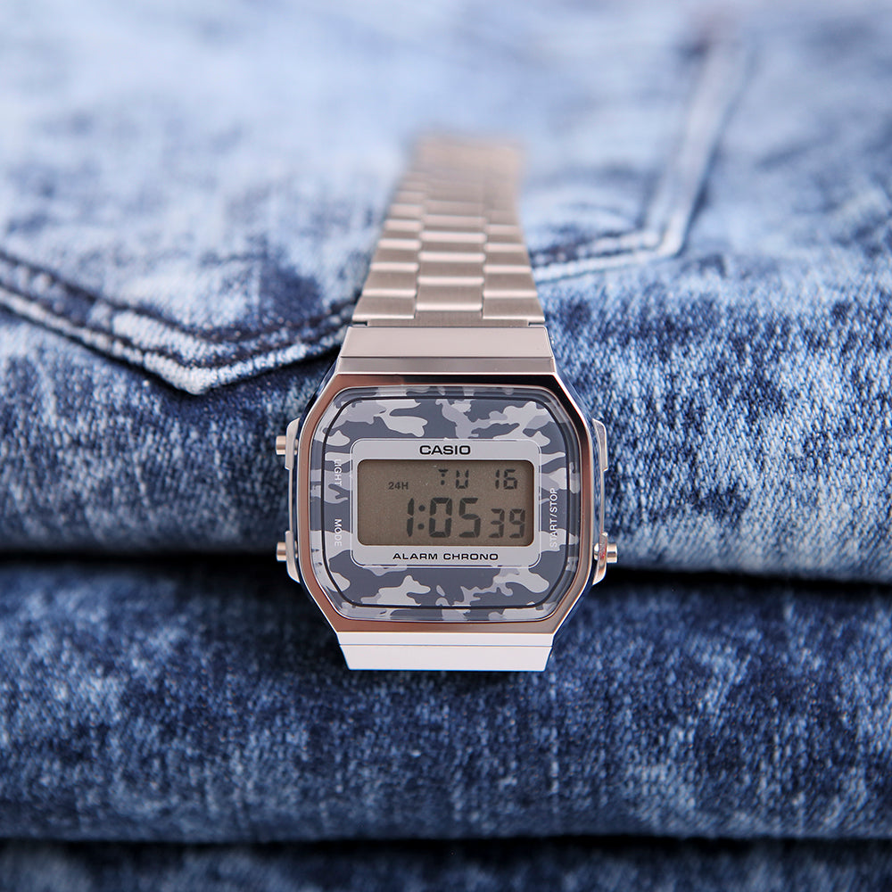 Casio Vintage Illuminator Digital Chain Watch A168WEC-1DF