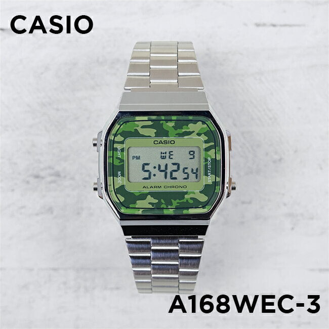 Casio Vintage Illuminator Digital Chain Watch A168WEC-3DF