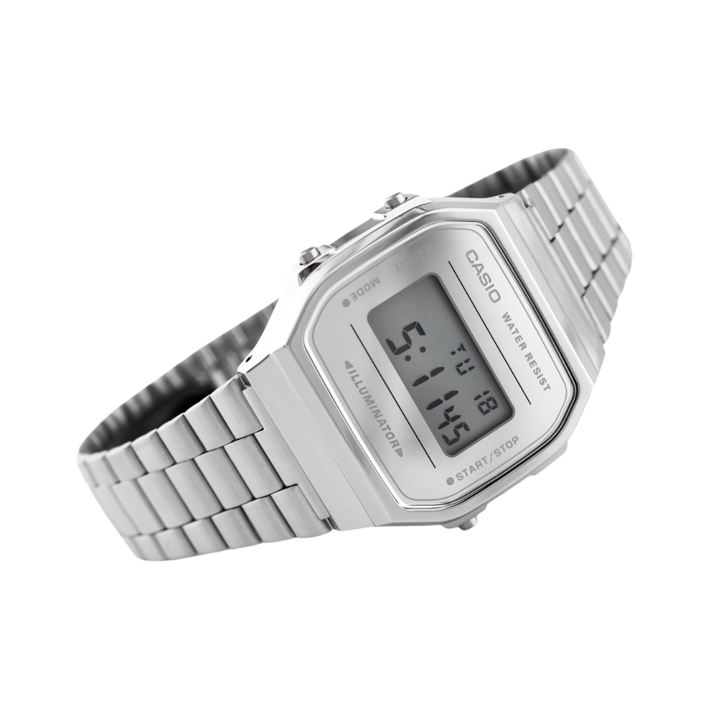 Casio Vintage Illuminator Digital Chain Watch A168WEM-7DF