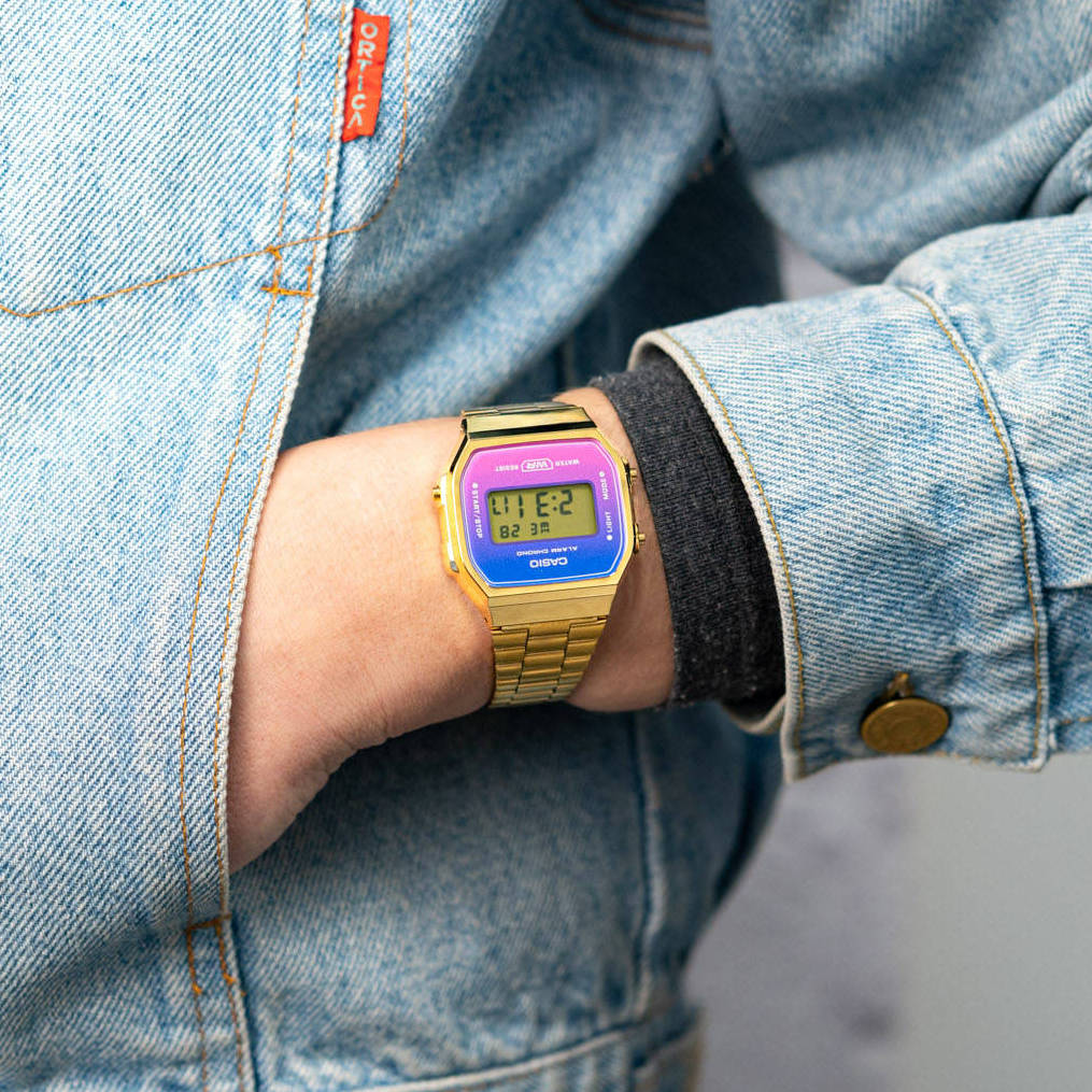 Casio Vintage Illuminator Digital Chain Watch A168WERG-2ADF