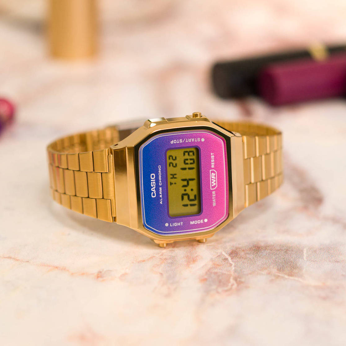 Casio Vintage Illuminator Digital Chain Watch A168WERG-2ADF