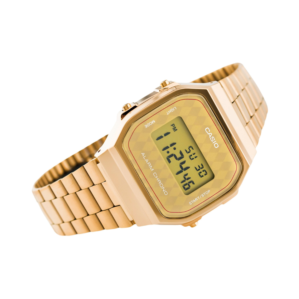 Casio Vintage Illuminator Digital Chain Watch A168WG-9BWDF