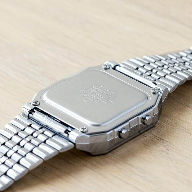 Casio Vintage World Time Digital Chain Watch A500WA-1DF