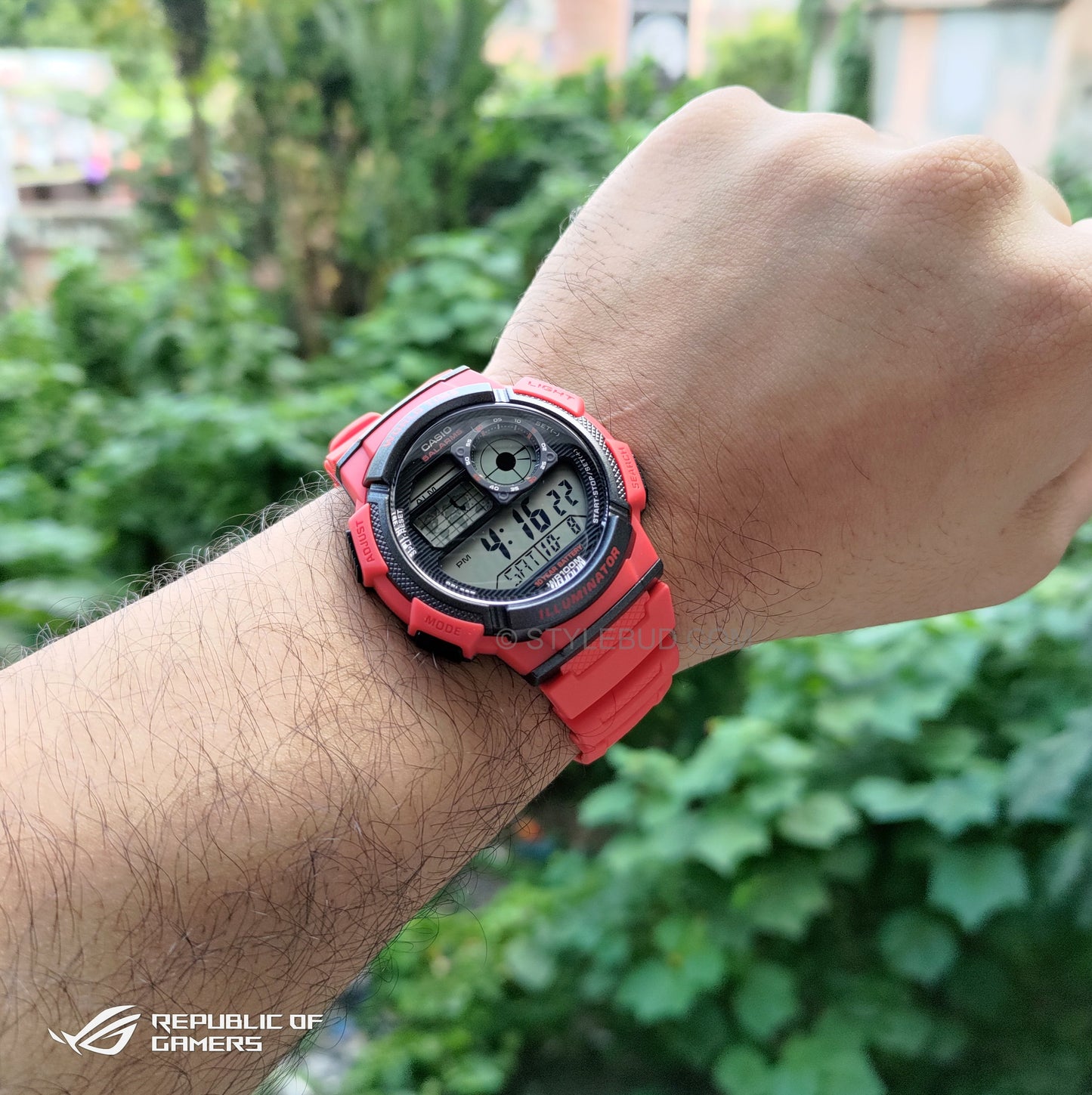 Casio Youth World Time Digital Resin Belt Watch AE-1000W-4AVDF