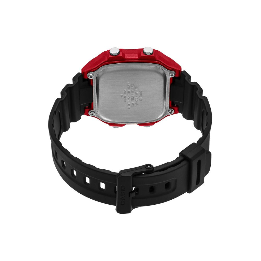 Casio Youth Illuminator World Time Resin Belt Watch AE-1300WH-4AVDF
