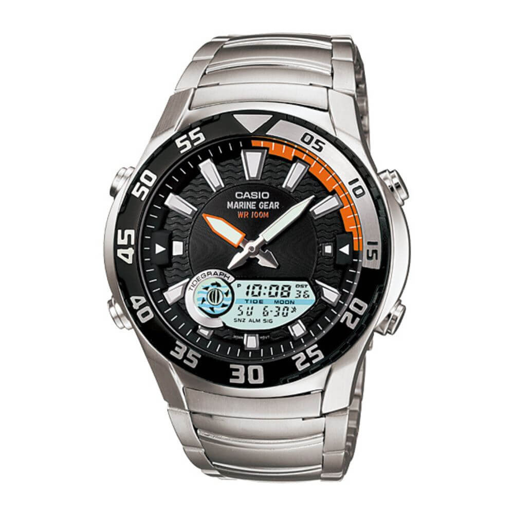 Casio Youth Marine Gear Stainless Steel Chain Watch AMW-710D-1AVDF