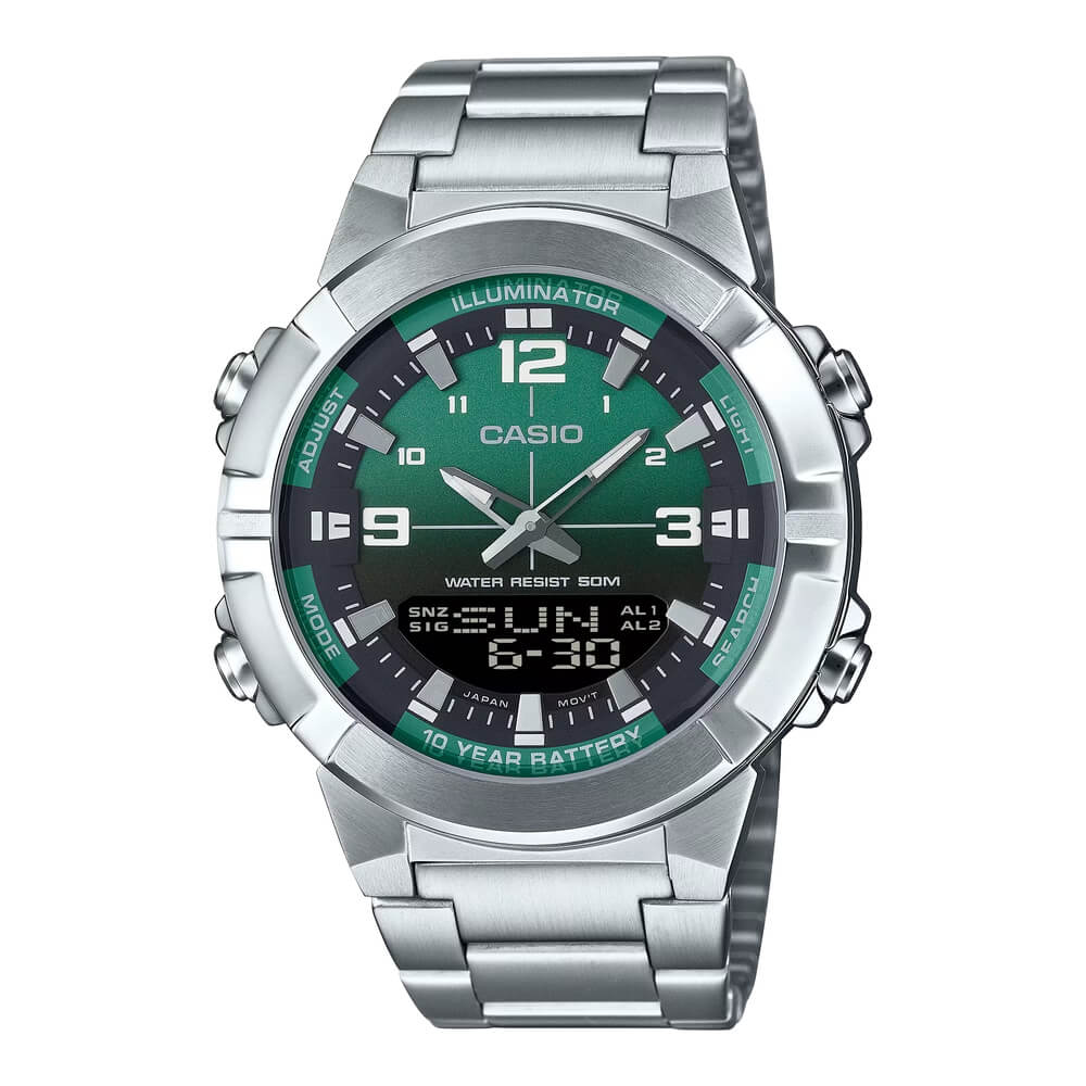 Casio Standard Dual Time Chain Watch AMW-870DA-3AVDF
