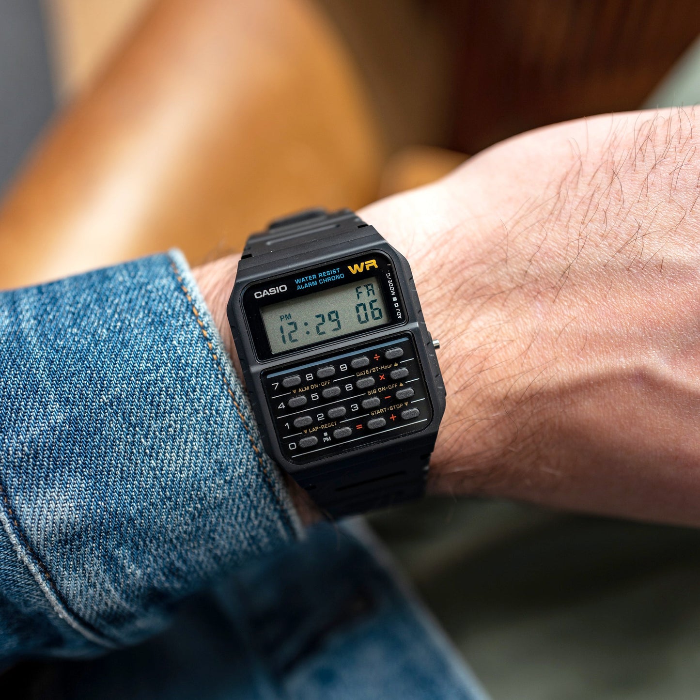 Casio Vintage Calculator Resin Belt Watch CA-53W-1Z
