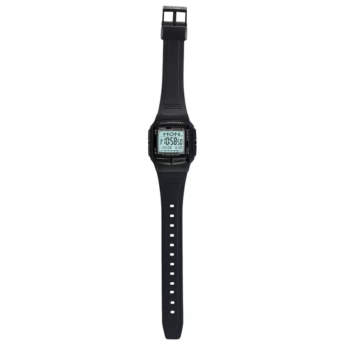 Casio Vintage Illuminator Data Bank Resin Belt Watch DB-36-1AVDF