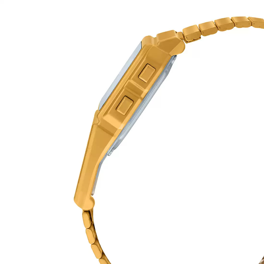 Casio Vintage Data Bank Calculator Golden Chain Watch DBC-611G-1DF