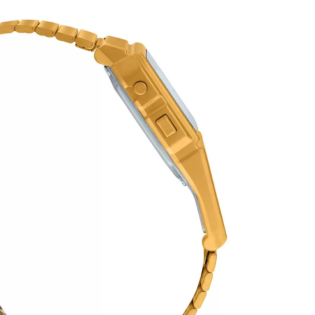 Casio Vintage Data Bank Calculator Golden Chain Watch DBC-611G-1DF