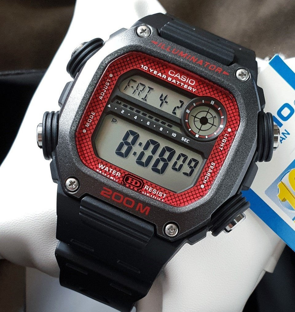 Casio Youth Sports Digital Resin Belt Watch DW-291H-1BVDF