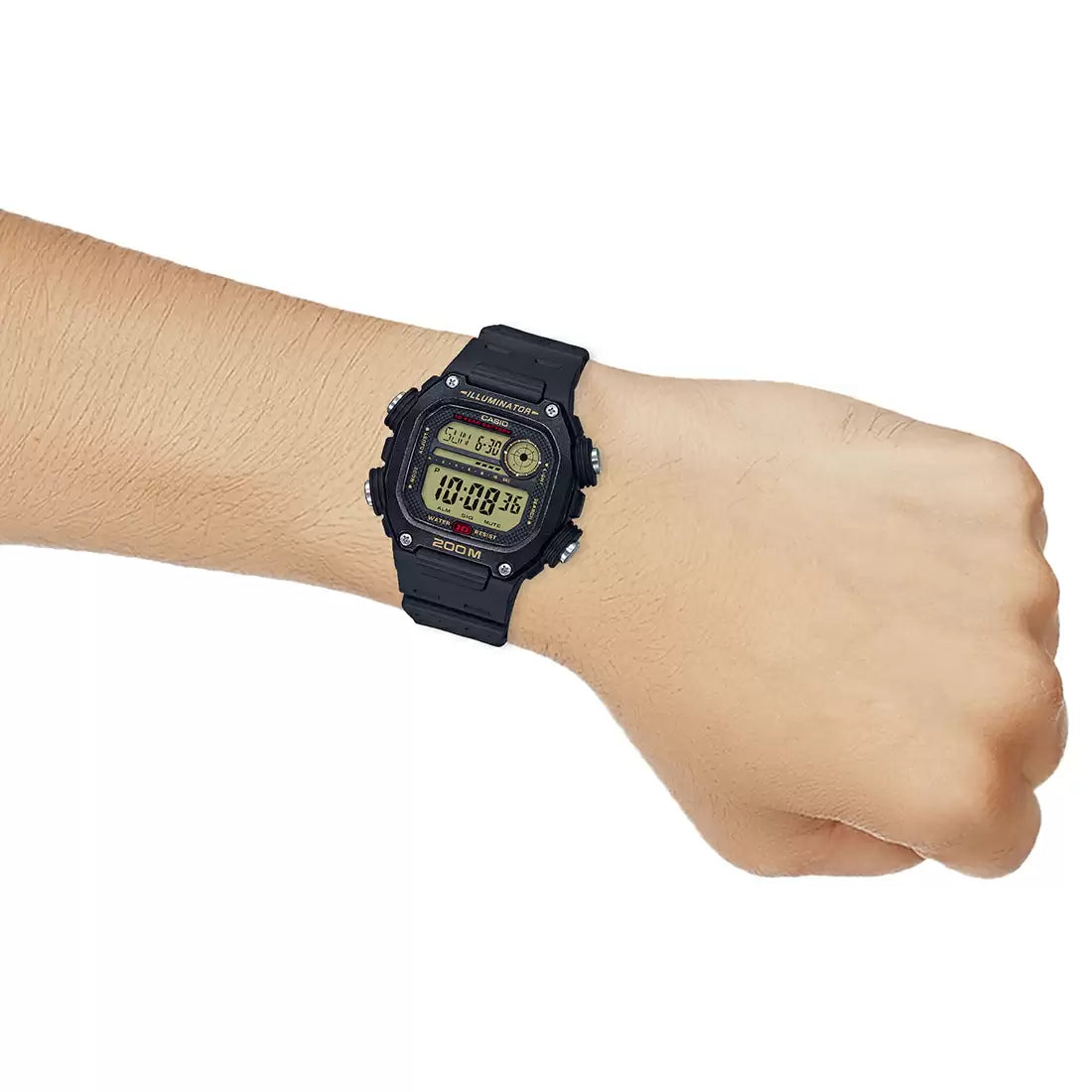 Casio Youth Sports Digital Resin Belt Watch DW-291H-9AVDF