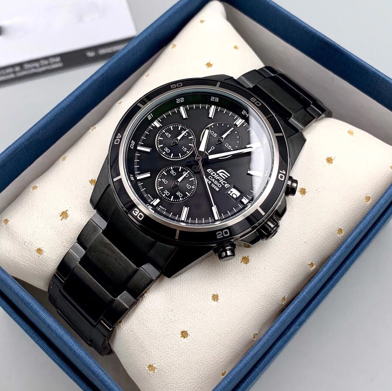 Casio Edifice Chronograph Stainless Steel Black Chain Watch EFR-526BK-1A1VUDF