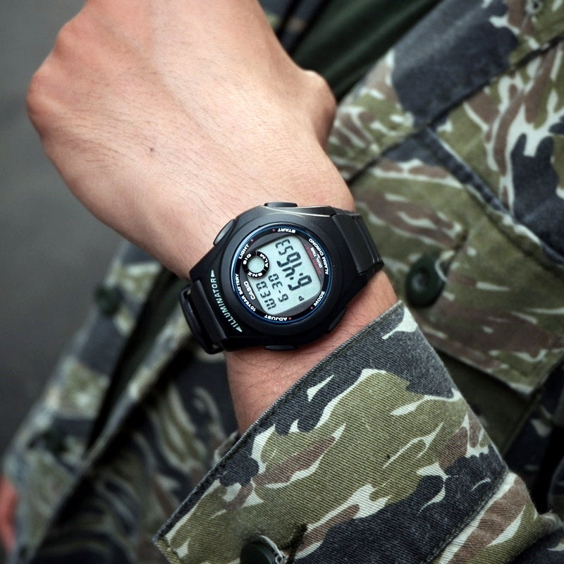 Casio Youth Dual Time Resin Belt Watch F-200W-1ADF