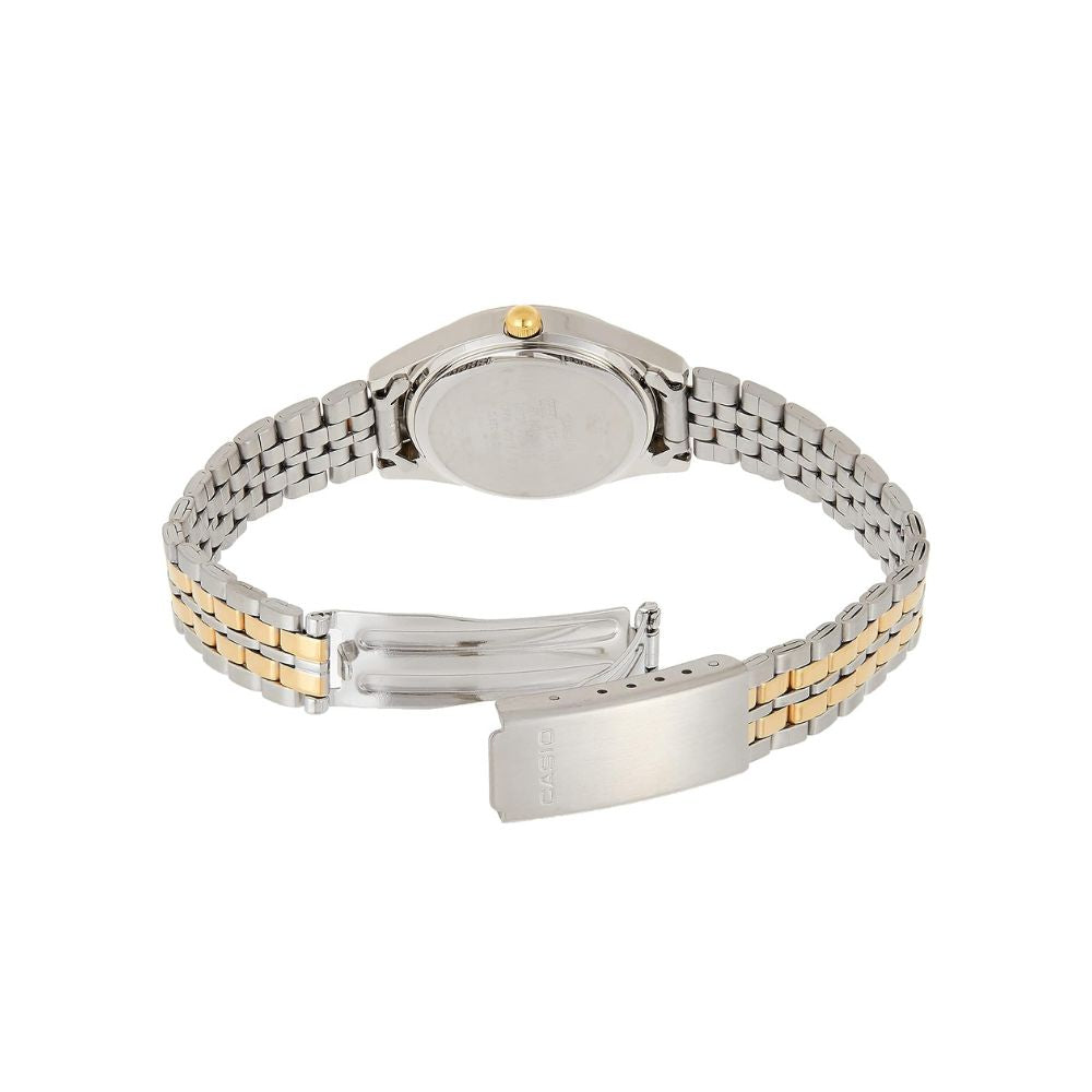 Casio Standard Two Tone Ladies Chain Watch LTP-1129G-7ARDF