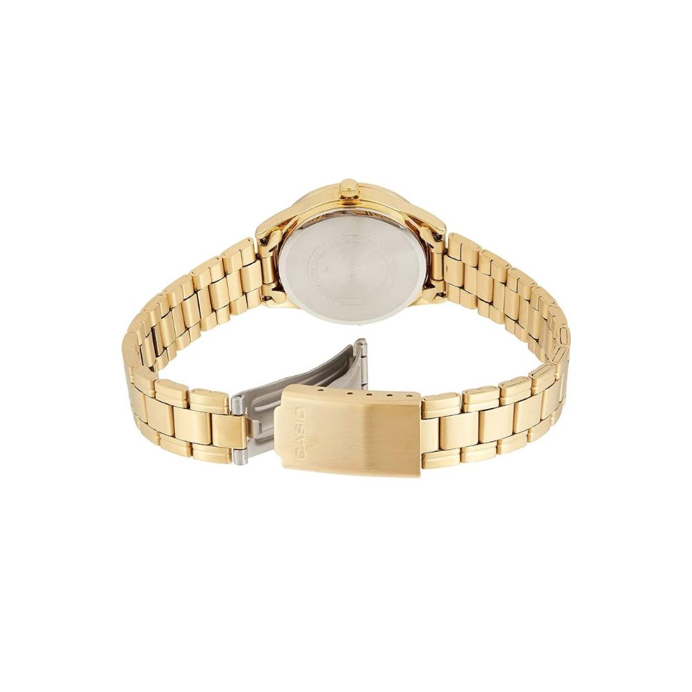 Casio Standard Golden Ladies Chain Watch LTP-V005G-7BUDF