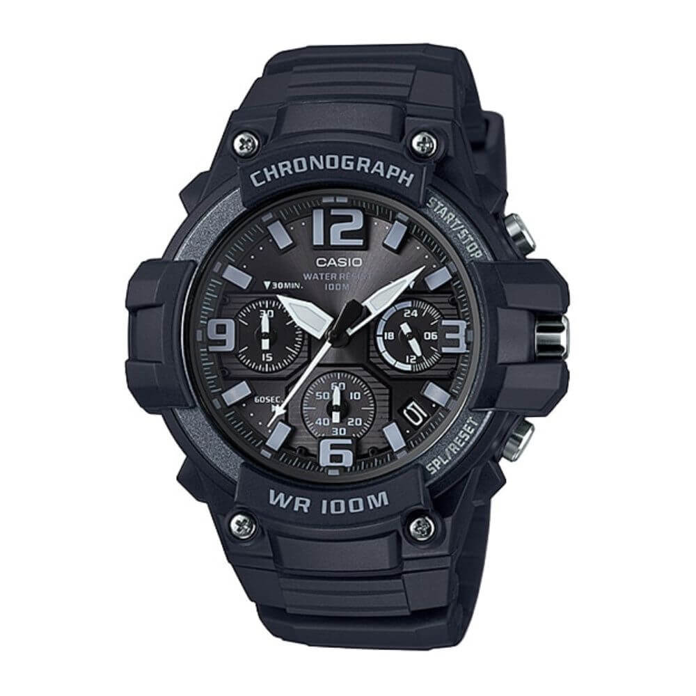 Casio Youth Chronograph Sports Resin Belt Watch MCW-100H-1A3VDF