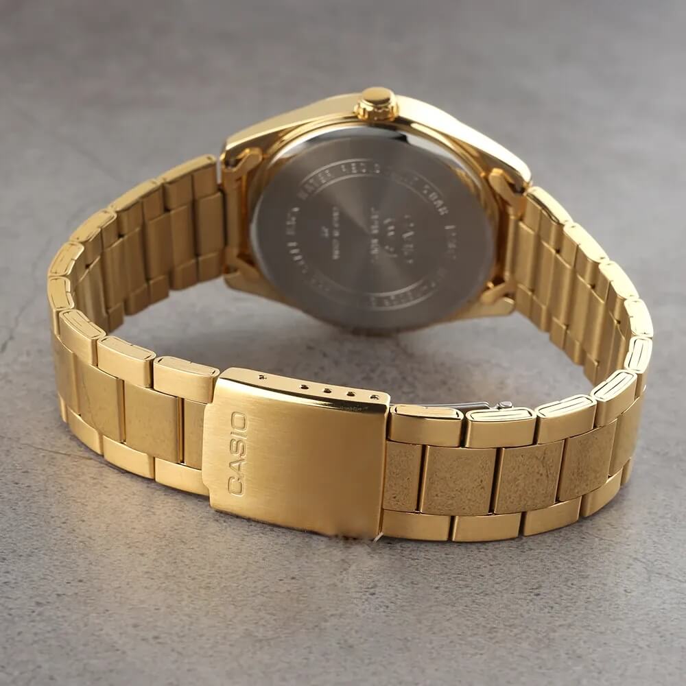 Casio Enticer Date Chain Watch MTP-1302PGC-3AVEF