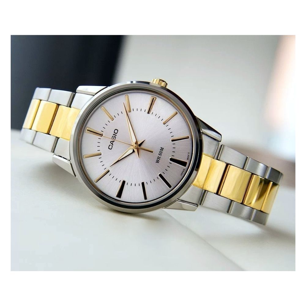 Casio Enticer Two Tone Chain Watch MTP-1303SG-7AVDF