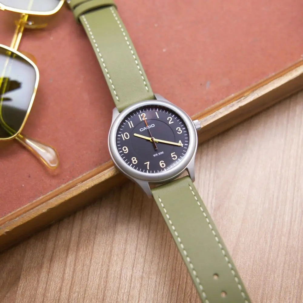 Casio Standard Leather Belt Watch MTP-B160L-1B2VDF