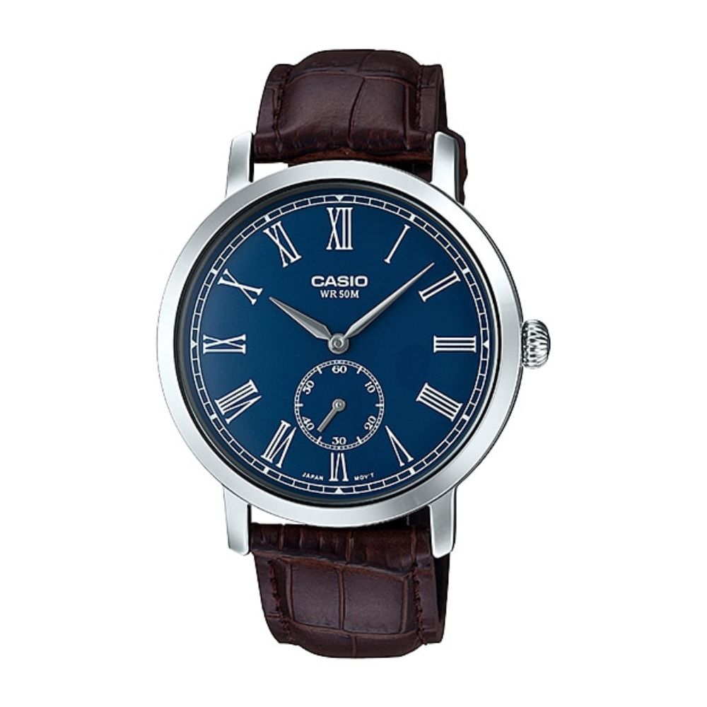 Casio Enticer Side Second Leather Belt Watch MTP-E150L-2BVDF