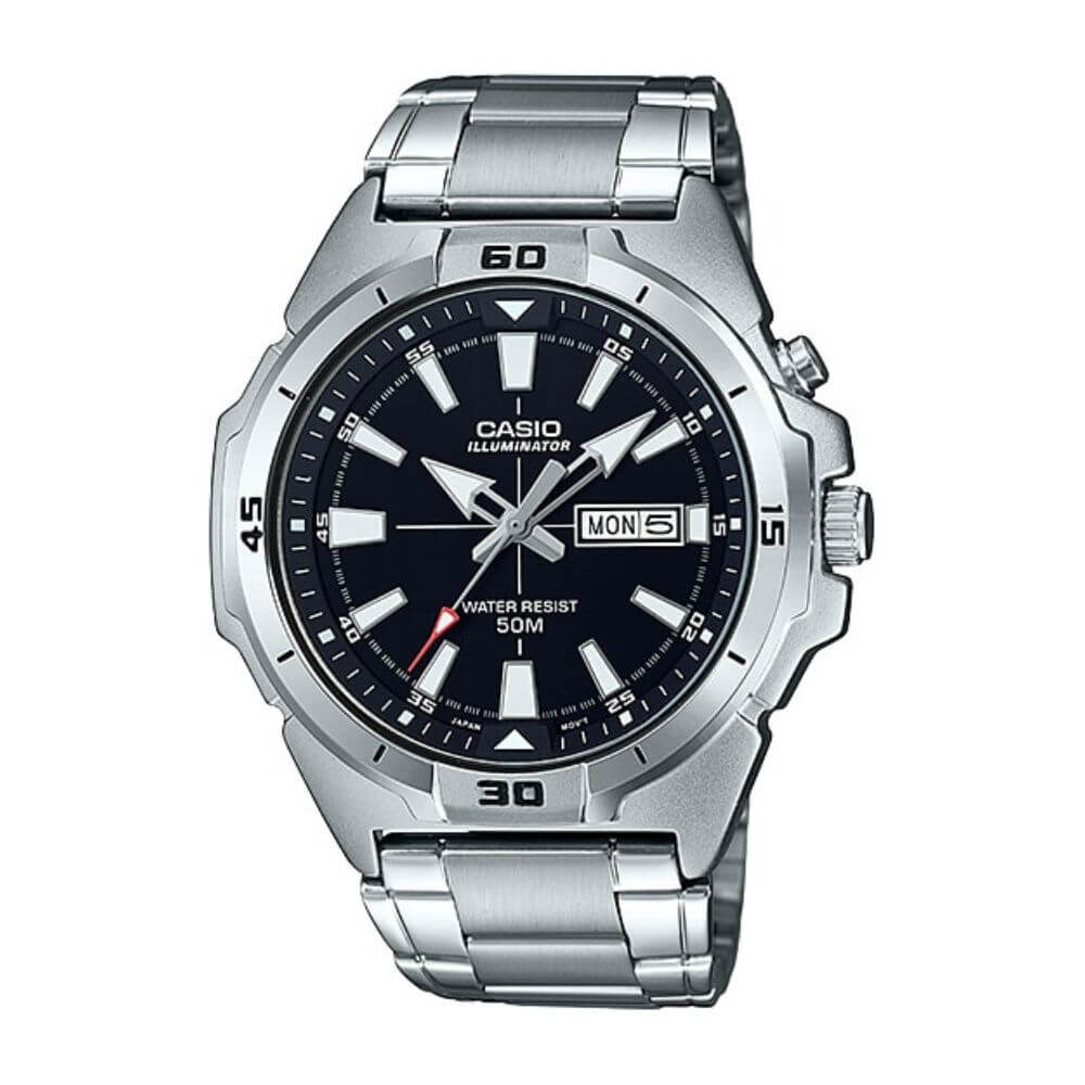 Casio Enticer Day Date Illuminator Chain Watch MTP-E203D-1AVDF