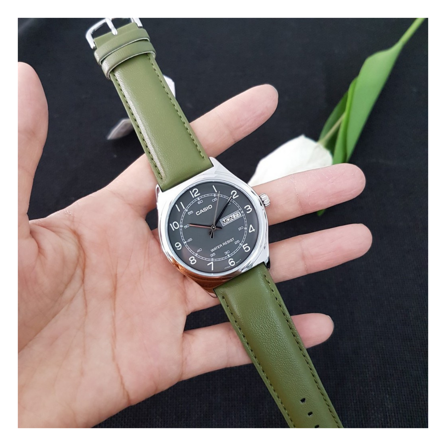 Casio Standard Day Date Belt Watch MTP-V006L-3BUDF
