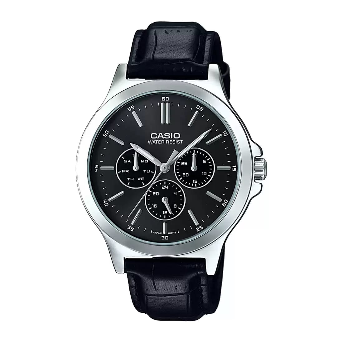 Casio Enticer Multifunction Silver Belt Watch MTP-V300L-1AUDF