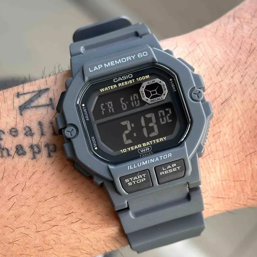 Casio Standard Illuminator Digital Resin Belt Watch WS-1400H-8BVDF